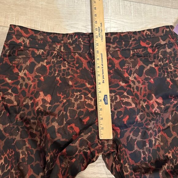BEVERLY DRIVE WOMENS BOLD LEOPARD PRINT PANTS 22W NEW - Picture 6 of 10